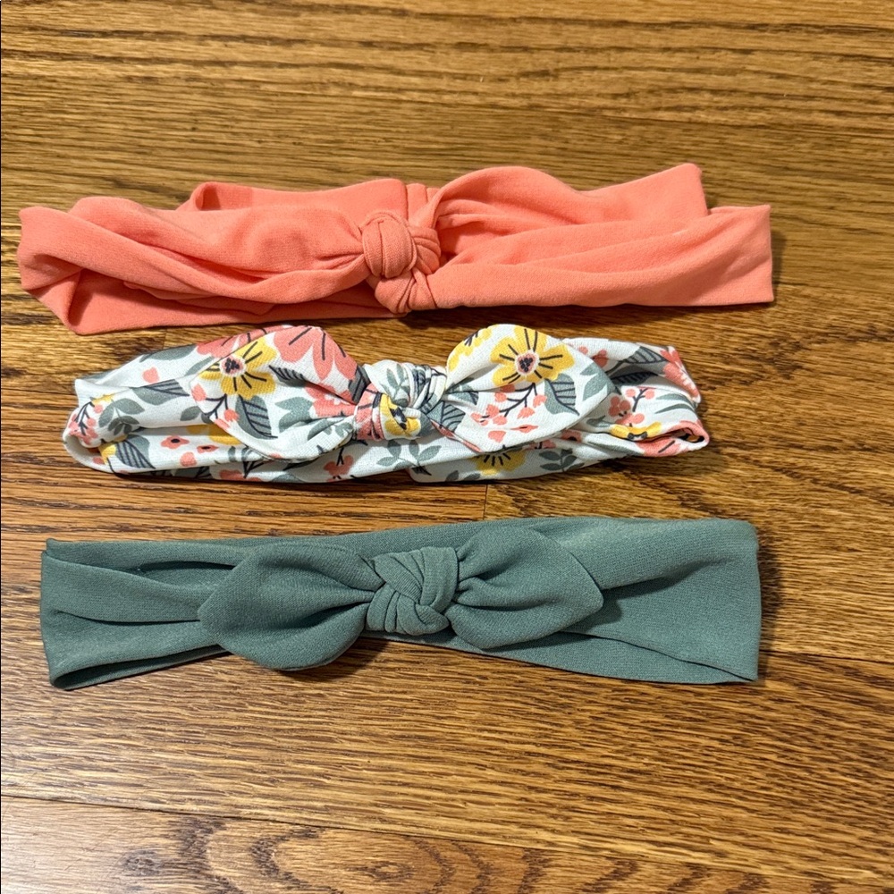 Target Kids Knot Headband Set - Coral, Floral, Sage